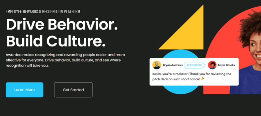 Motivosity homepage
