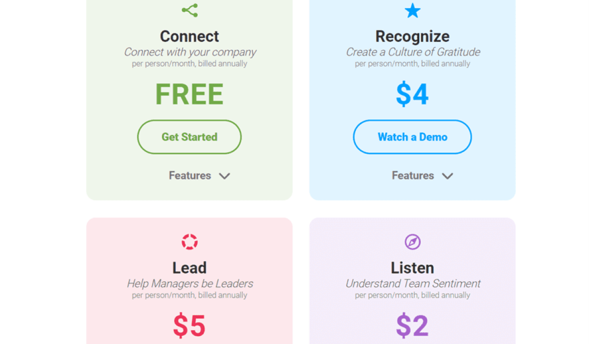 Motivosity pricing