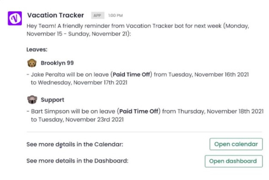 Vacation Tracker app