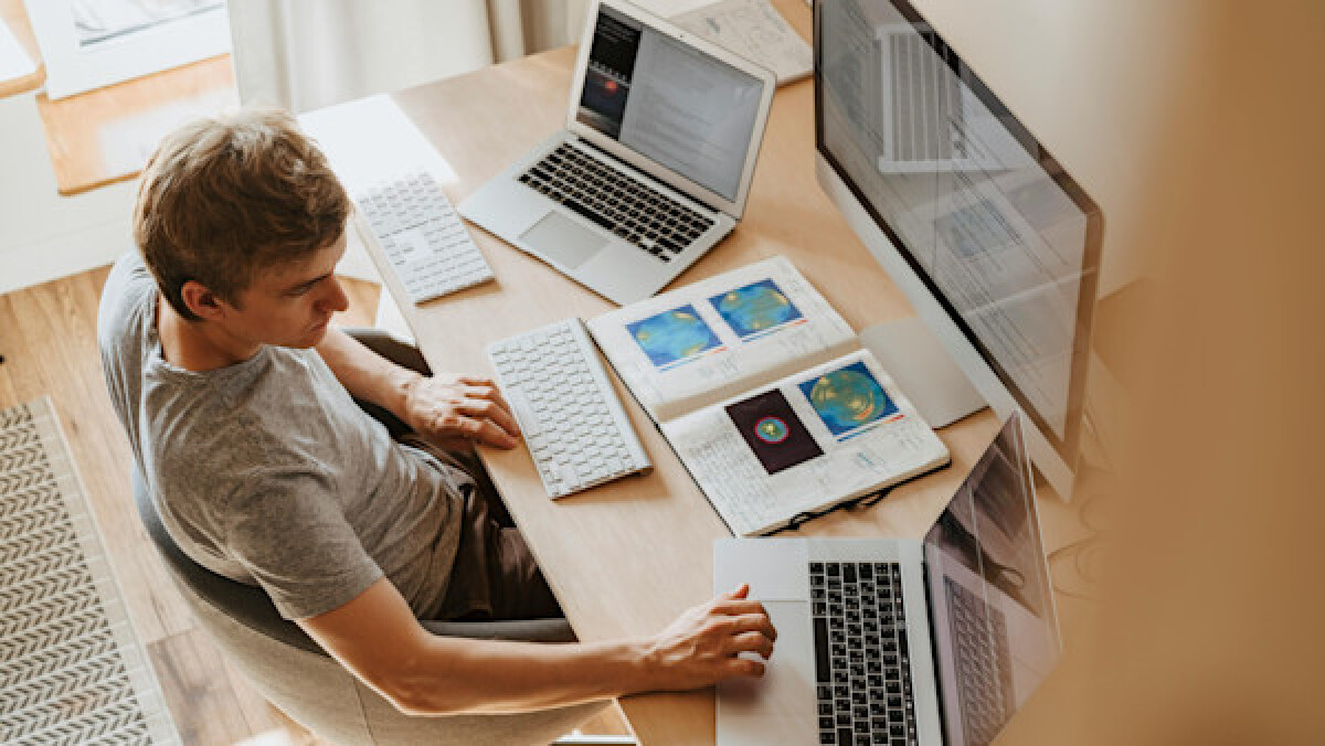 Man working at a desk