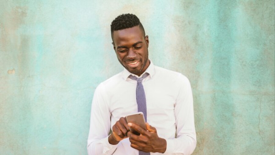 Man in a white shirt