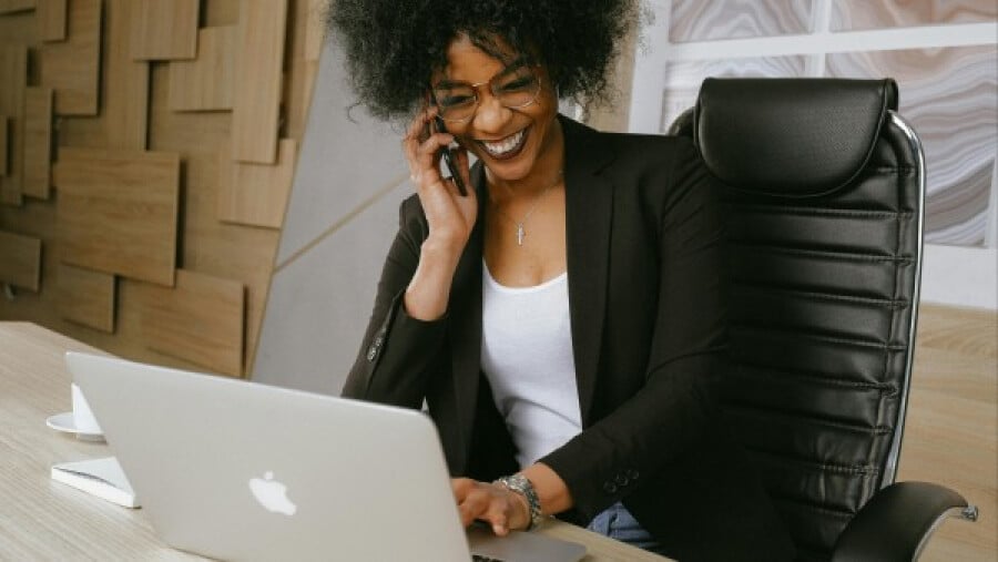 Woman on the phone