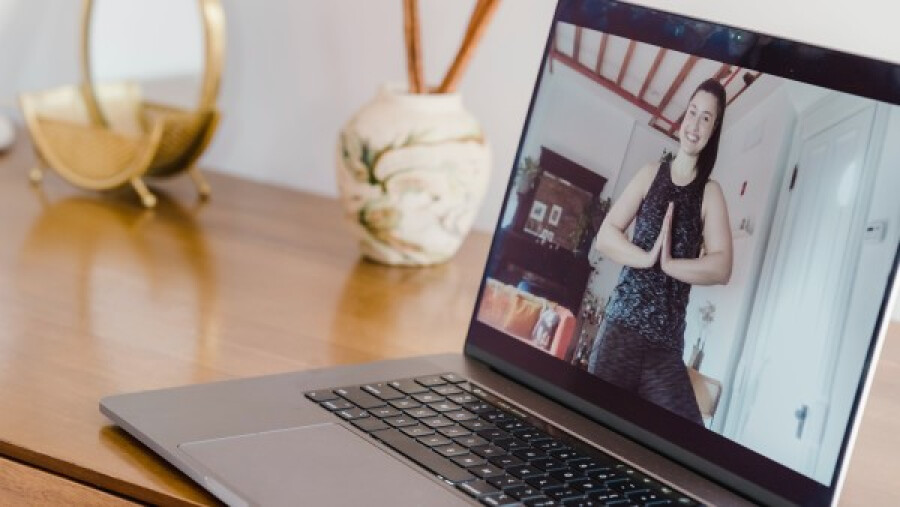 Online yoga class